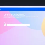 Illustration showing how to change password on Lotus365 ID platform with secure interface and user steps