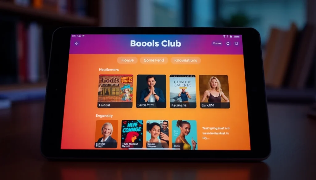 The Reddy Book Club logo displayed on a device screen, highlighting community reading and online interactions, emphasizing engagement and digital connectivity.