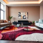 Stylish Tappeti moderni Milano enhance contemporary living spaces with geometric and artistic
