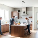 Calgary home renovation contractors transforming a kitchen with modern design and craftsmanship