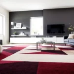 Beautiful Tappeti moderni Milano displayed in a stylish living room setting with intricate