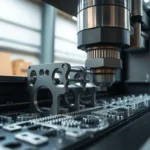 Professional team performing usugi frezowania CNC to create high-precision aluminum parts with