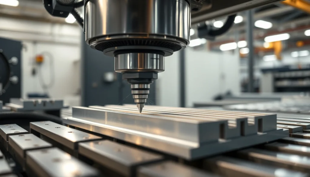 Professional team demonstrating usugi frezowania CNC with advanced machinery creating detailed