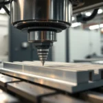 Professional team demonstrating usugi frezowania CNC with advanced machinery creating detailed